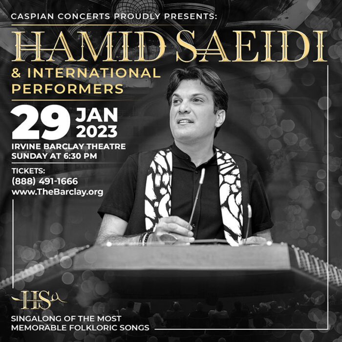 Hamid Saeidi concert in Iravine Barclay Theater California 2023